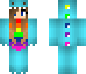 rainbow dino girl