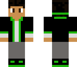 black and green