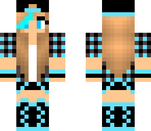blue skater girl