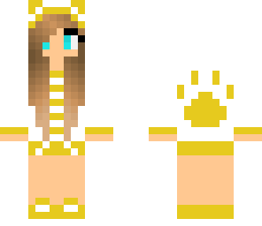 gold pawprint girl