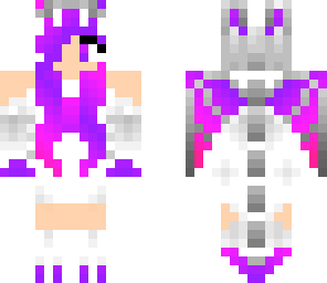 dragon girl with cute purple eyes