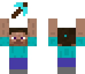 steve found got his first pickaxe
