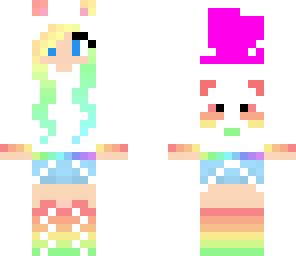 rainbow panda girl