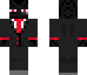 red enderman in a suit fixed