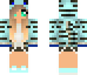 edited blue tiger girl