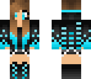 blue gamer girl