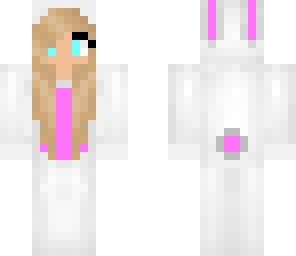 girl in bunny onesie