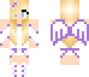 purple angel girl