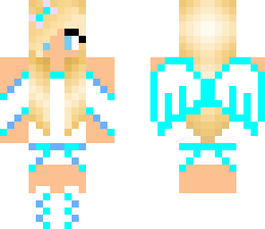 teal blue angel