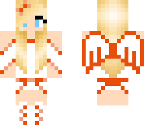 orange angel girl
