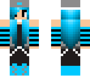 blue skater girl