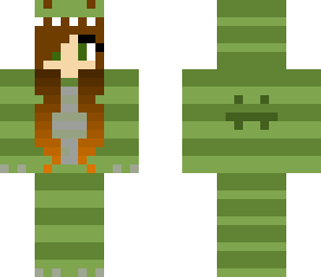 green dino girl