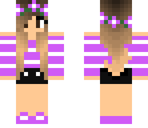 purple flower girl