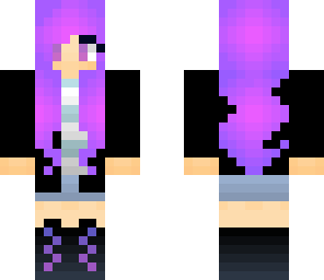 purple girl with robe