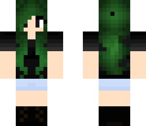 green hair