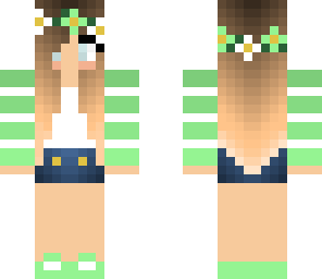green winter girl