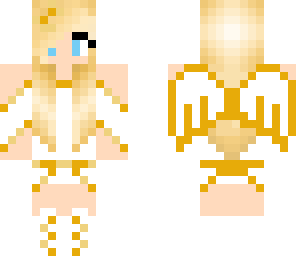 gold angel girl