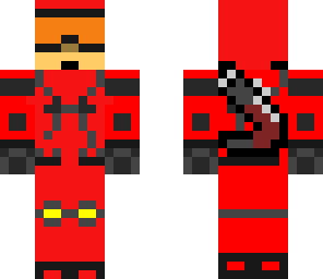 red paintballer