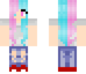 candy hair shirt or skin template