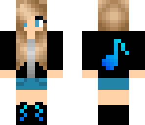 blue music girl