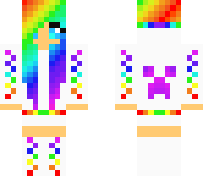 rainbow creeper girl