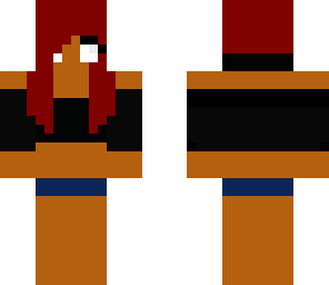 half herobrine half tomboy 