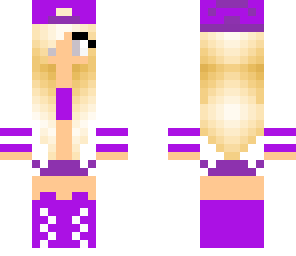 purple sk8ter chick