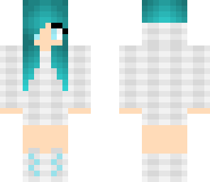 blue and white girl