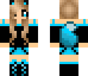 blue cat girl