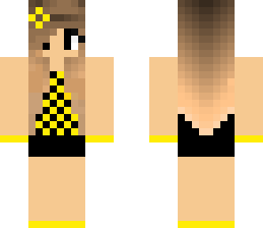 cute black and yellow girl