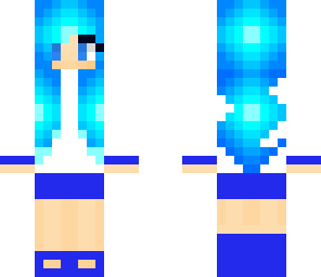 electric blue girl