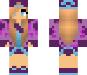 pink and blue army girl
