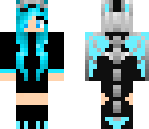 ice dragon edit with wavy hair