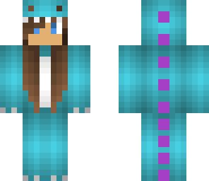 dinosaur lady blue