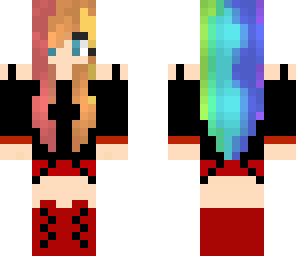 red rainbow girl