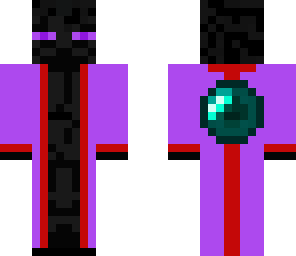 enderman chilin in dressing gown