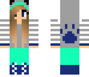 blue and teal girl