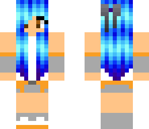 blue hair girl