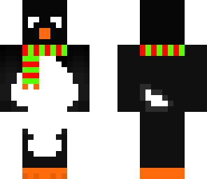 cute penguin with scarf