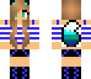 dark and light blue ocean wolf girl