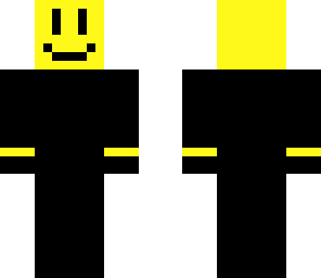 black and yellow happy face
