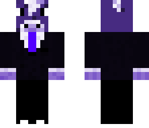 purple cow or mooshroom with a tuxedo