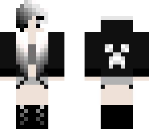 goth black-white