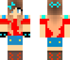 brunette girl with gloves