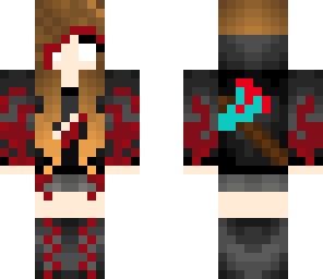 deadly herobrine axe girl
