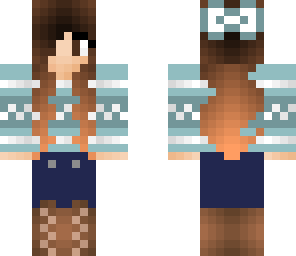 sweater girl with bow