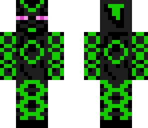 green pattern enderman