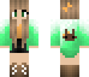 green cardigan