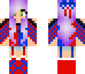 red and blue girl