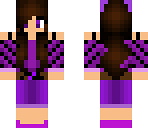 cashual purple-black dress-brown hair